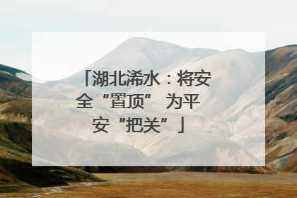 湖北浠水：将安全“置顶” 为平安“把关”